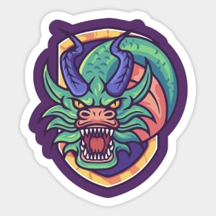 dragon face Sticker